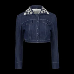 Aiste Cropped Denim Jacket
