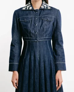 Aiste Cropped Denim Jacket