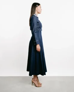 Aiste Cropped Denim Jacket