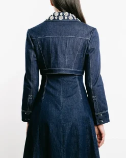 Aiste Cropped Denim Jacket