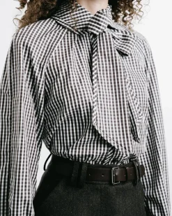 A-Line Belted Midi Skirt