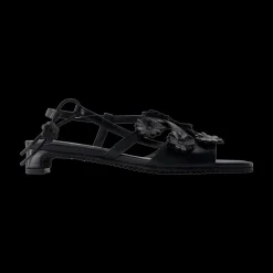 Arna Flower Sandals Black