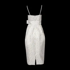 Artichoke Belted Jacquard Dress
