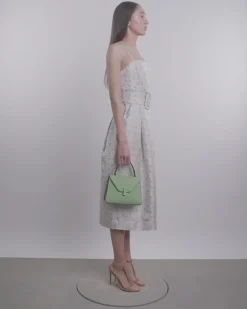 Artichoke Belted Jacquard Dress