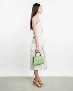 Artichoke Belted Jacquard Dress