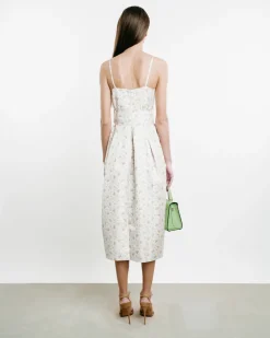 Artichoke Belted Jacquard Dress