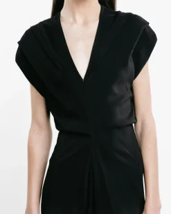 Banana-Cut Shift Dress