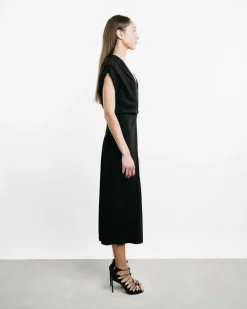 Banana-Cut Shift Dress