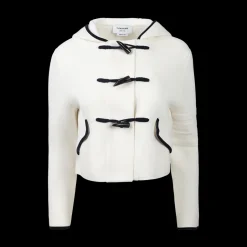 4-Bar Cropped Duffle Jacket