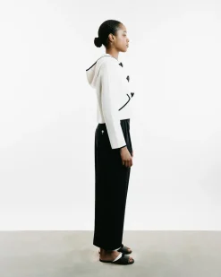 4-Bar Cropped Duffle Jacket