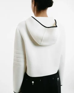 4-Bar Cropped Duffle Jacket