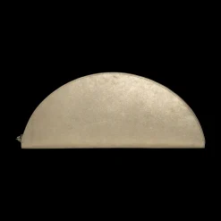 Big Half Moon Leather Clutch
