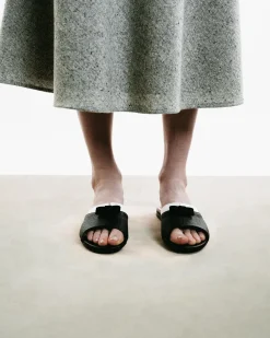 Bow & Collar Claquette Sandals