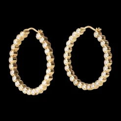 Bubble Double-Sided Diamond Hoops