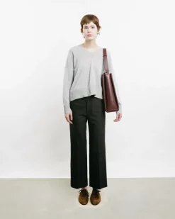 Burgundy Toasted Folded Tote Bag