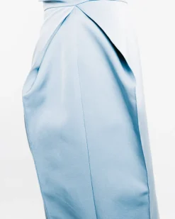 Buttoned Hip Pad Dress