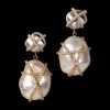 Caged Biwa Earrings