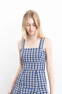 Checked Skater Dress