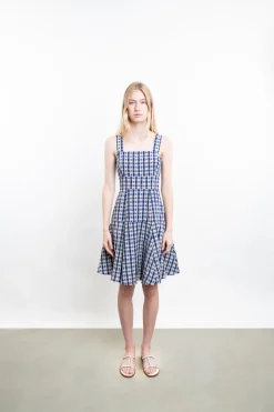 Checked Skater Dress