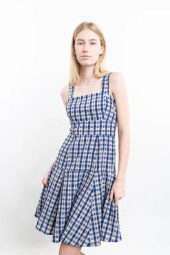 Checked Skater Dress