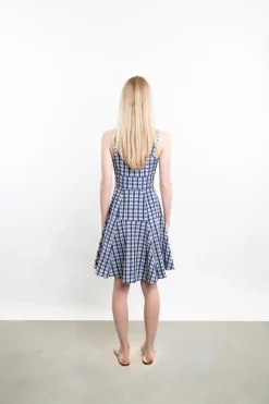 Checked Skater Dress