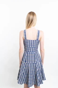 Checked Skater Dress