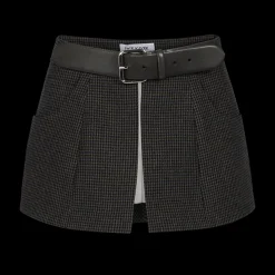 Checked Skirt Belt