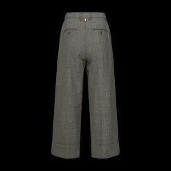 Checked Straight-Leg Trousers
