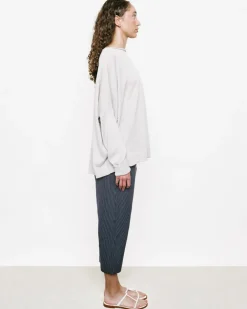 Chunky Boat Neck Linen Sweater