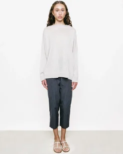 Chunky Boat Neck Linen Sweater