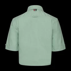 Classic Cropped Point-Collar Shirt