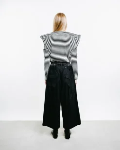 Cropped Cargo Trousers