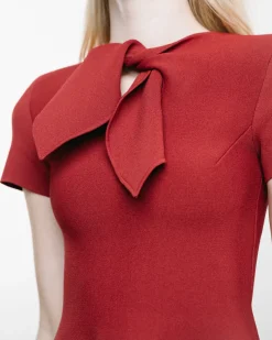 Crêpe Knit Cravat Top
