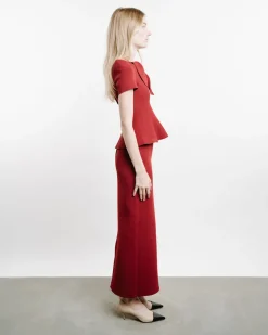 Crêpe Knit Pencil Skirt