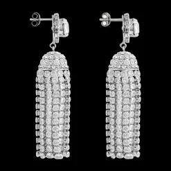 Crystal Tassel Earrings
