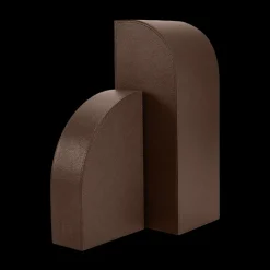 Dark Brown Cubist Bookend