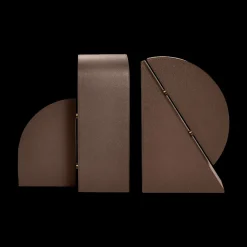Dark Brown Cubist Bookend