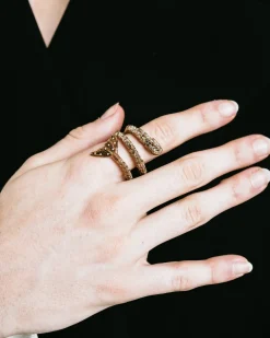 Diamond Meandering Mermaid Tail Ring