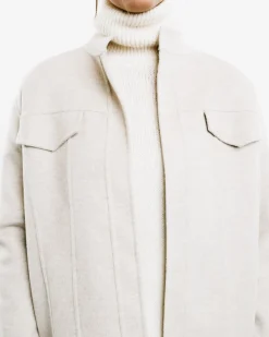Double-Faced Cashmere Jean Jacket