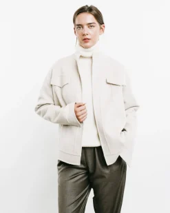 Double-Faced Cashmere Jean Jacket