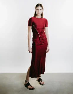 Draped Jersey Skirt