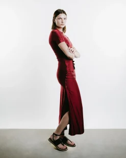 Draped Jersey Skirt