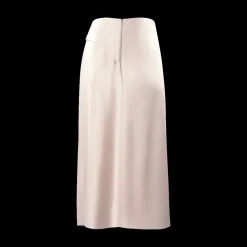 Draped Satin Midi Skirt