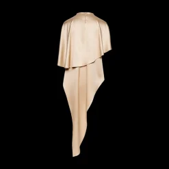 Draped Silk Blouse