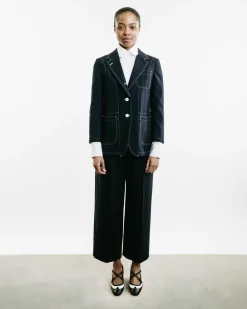 Elongated Patch Pocket Jacket