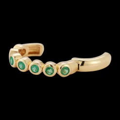 Emerald Bubble Ear Cuff