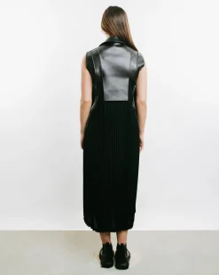 Faux Leather Maxi Dress