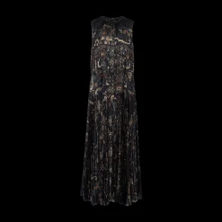 Floral Gathered & Pleated Dress