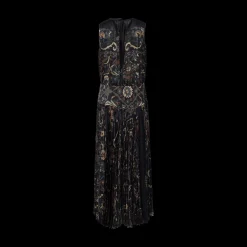 Floral Gathered & Pleated Dress