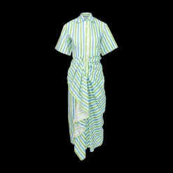 Gathered Ruffle Shirtdress